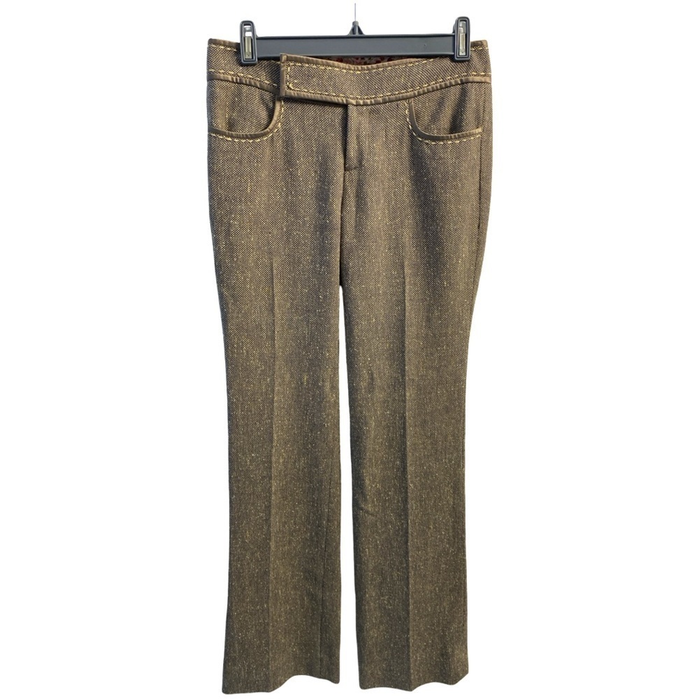 Rebecca Taylor Tweed Trousers Size 0 Textured
Wool-blend Minimalist Elegant